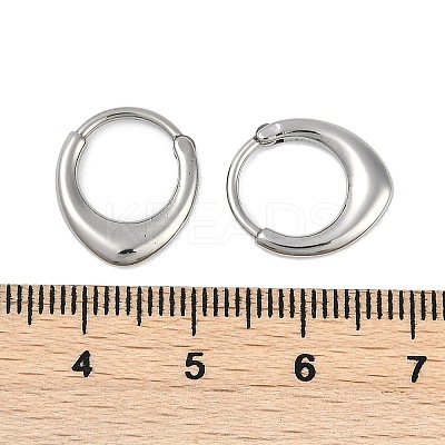 316 Surgical Stainless Steel Hoop Earrings EJEW-G416-42B-P-1