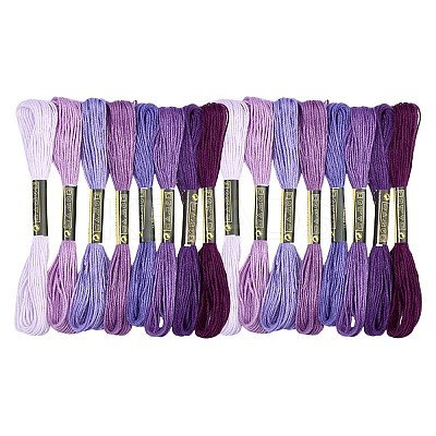 2 Bags 6-Ply Cotton Embroidery Floss DIY-DJ0005-18D-1