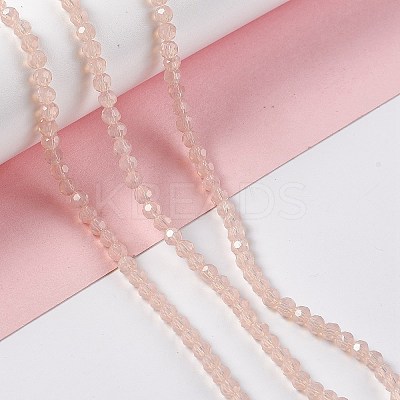 Faceted(32 Facets) Glass Beads Strands EGLA-J042-35A-02-1