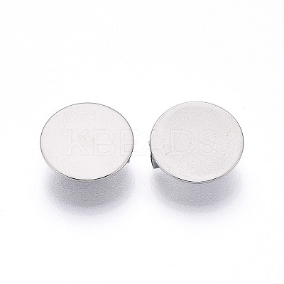 304 Stainless Steel Brooch Cabochon Settings X-STAS-E547-08J-P-1