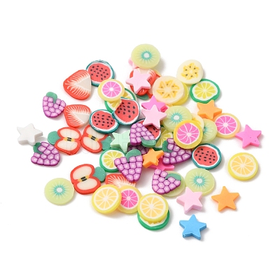 60G 10 Style Handmade Polymer Clay Nail Art Decoration CLAY-FS0001-31-1
