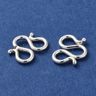 925 Sterling Silver W Shape Clasps LS-STER-K177-06C-S-1