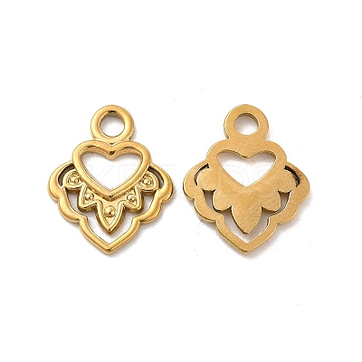 Ion Plating(IP) 304 Stainless Steel Pendants STAS-B032-08G-1