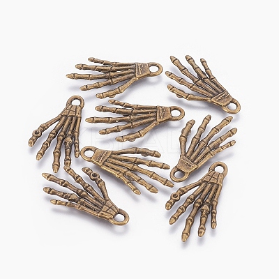 Tibetan Style Alloy Pendants LS-TIBEP-5291-AB-FF-1
