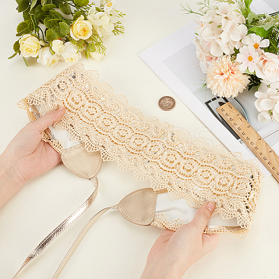 1Pc Imitation Leather Lace Flower Wrap Around Waist Belts for Women AJEW-CL0002-88A-1