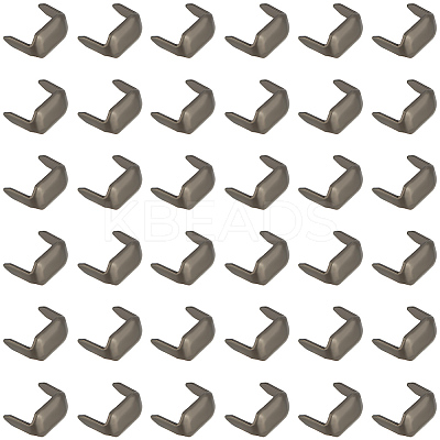 180Pcs Rectangle Brass Belt Loop Fastener KK-CY0001-12B-1