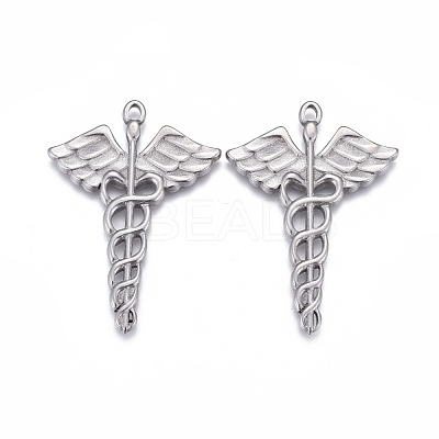 Non-Tarnish 304 Stainless Steel Pendants STAS-F249-13P-1