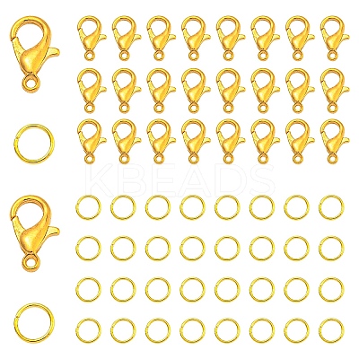 200Pcs Zinc Alloy Lobster Claw Clasps DIY-YW0010-34-1