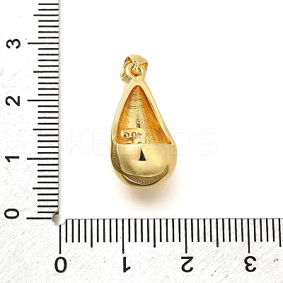 Rack Plating Brass Micro Pave Cubic Zirconia Pendants KK-L226-102G-E-1