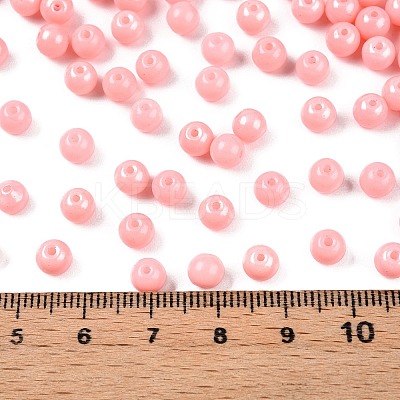 Opaque Baking Paint Glass Beads DGLA-T004-02G-1