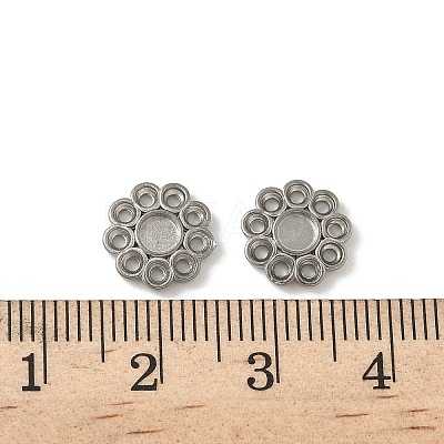 304 Stainless Steel Cabochon Settings STAS-Z144-08P-1