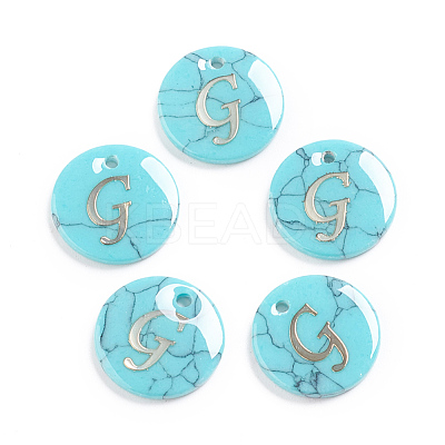 Synthetic Turquoise Charms G-L561-001G-1
