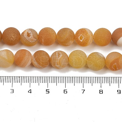 Natural Druzy Agate Beads Strands G-NH0024-A11-10mm-1