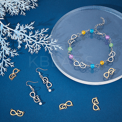 12Pcs 2 Color 201 Stainless Steel Pendants STAS-UN0032-45-1