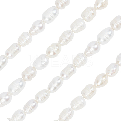 4 Strands Natural Cultured Freshwater Pearl Beads Strands PEAR-SC0001-13-1