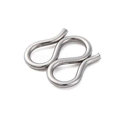 304 Stainless Steel S-Hook Clasps STAS-Z048-06P-01-1