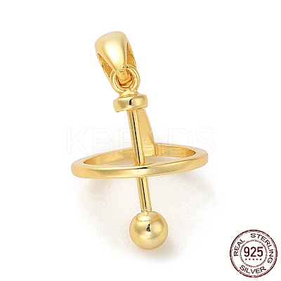 925 Sterling Silver Locket Style Planet Pinch Bails LS-STER-NH0001-55B-G-1