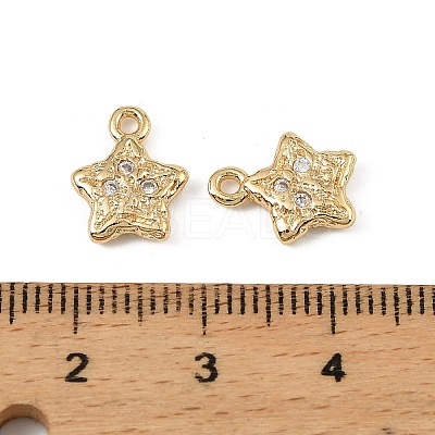 Brass Micro Pave Cubic Zirconia Pendants KK-D106-13G-1