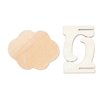 Cloud Wooden Mini Chalkboard Signs AJEW-M035-06-1