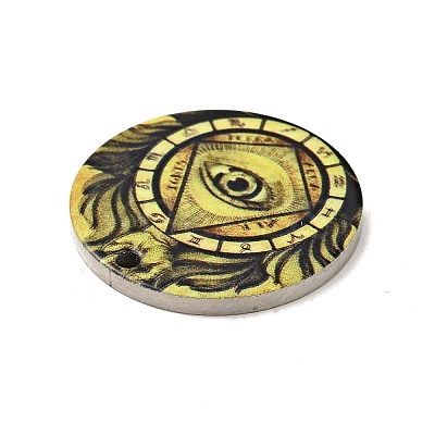Non-Tarnish 201 Stainless Steel Pendants STAS-J041-04D-1
