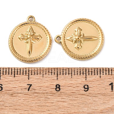 304 Stainless Steel Pendants STAS-P432-01F-G-1