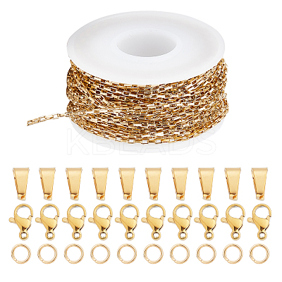 DIY Chain Bracelet Necklace Making Kits DIY-SC0020-21G-1