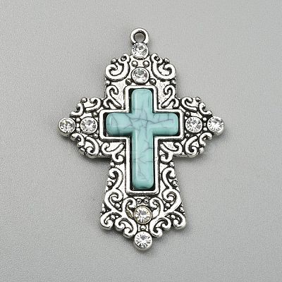 Synthetic Turquoise Big Pendants G-TAC0010-03B-1