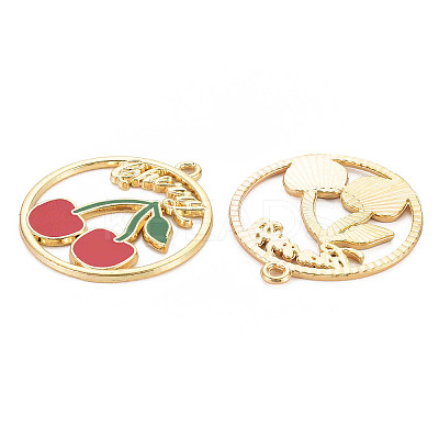 Alloy Enamel Pendants LS-ENAM-S126-107-NR-1