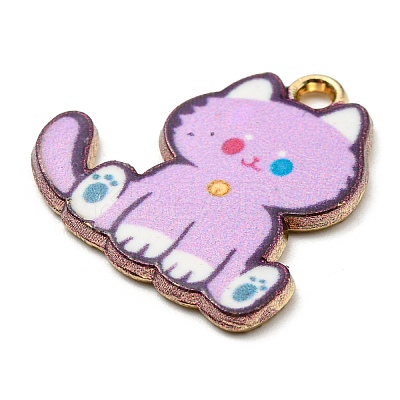 Printed Alloy Pendants ENAM-L042-04G-01-1