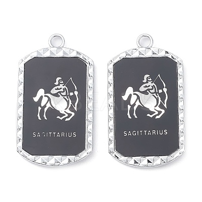 Alloy Twelve Constellations Series Big Pendants PALLOY-O107-01P-07-1