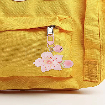 1Pc Resin Flower Pendant Decorations KEYC-LP0001-23B-1