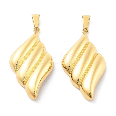 Ion Plating(IP) 304 Stainless Steel Pendants STAS-P343-01G-1