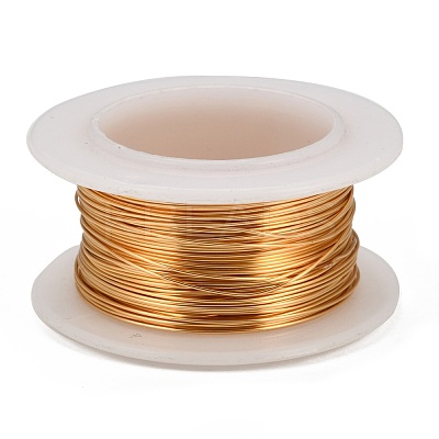 Round Copper Jewelry Wire X-CWIR-I002-0.3mm-G-NR-1