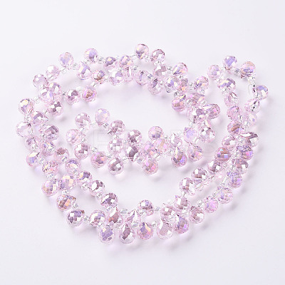 Transparent Glass Beads Strands LS-GLAA-T006-14G-1