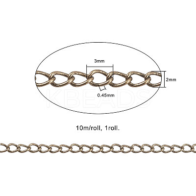 Brass Twisted Chains CHC-CJ0001-24AB-1