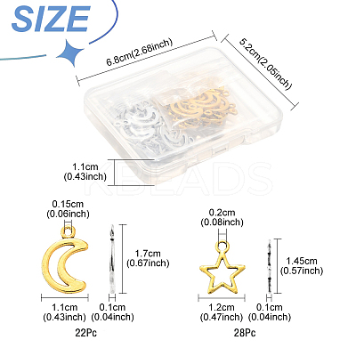 50Pcs Tibetan Style Alloy Charms TIBEP-FS0001-30-1