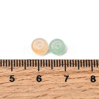 Baking Paint Imitation Jade Glass Beads DGLA-C005-A01-3x6mm-01-1