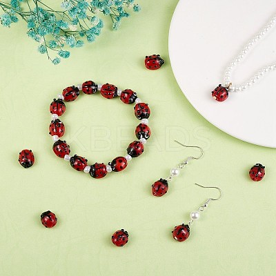 2 Strands Handmade Lampwork Beads LAMP-SZ0001-22-1