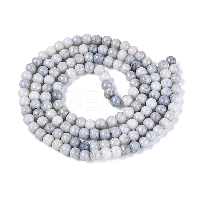 Ombre Effect Opaque Crackle Glass Beads Strands GLAA-Q106-01A-A04-1