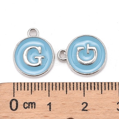 Platinum Plated Alloy Enamel Charms LS-ENAM-S118-04G-P-1