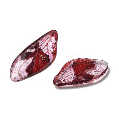 4Pcs Transparent Epoxy Resin Butterfly Wings Pendants RESI-C057-03B-1