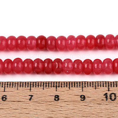 Dyed Natural White Jade Beads Strands X-G-T139-59A-05-1