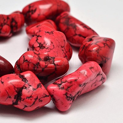 Dyed Natural Magnesite Bead Strands G-M139-06-C-1
