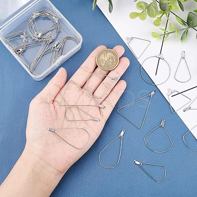 304 Stainless Steel Wire Pendants STAS-UN0002-74P-1