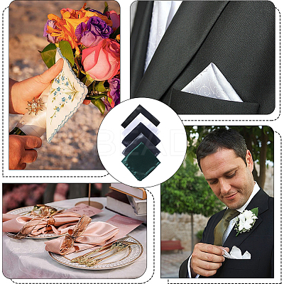 5Pcs 5 Colors Polyester Pocket Towel Accessories AJEW-CN0004-38-1