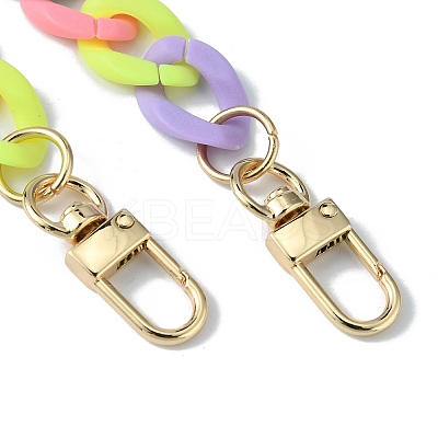 Opaque Jelly Style Acrylic Curb Chain Bag Straps DIY-WH0304-553B-1