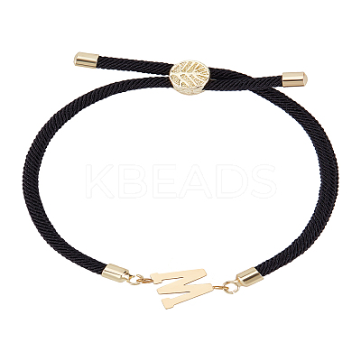 1Pc Adjustable Nylon Cord Slider Bracelets for Women BJEW-LP0001-32W-01-1