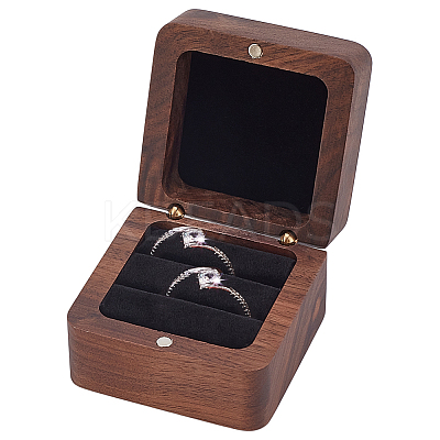 2-Slot Wooden Finger Ring Storage Boxes CON-WH0089-110B-1