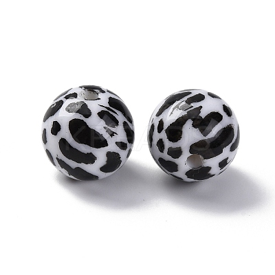 Opaque Acrylic Beads OACR-Q102-01F-1