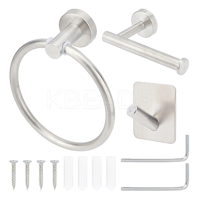 304 Stainless Steel Bathroom Accessories Kit HJEW-UN0001-06-1